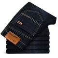 Men's Classic Straight Stretch Business Jeans – 2025 Style