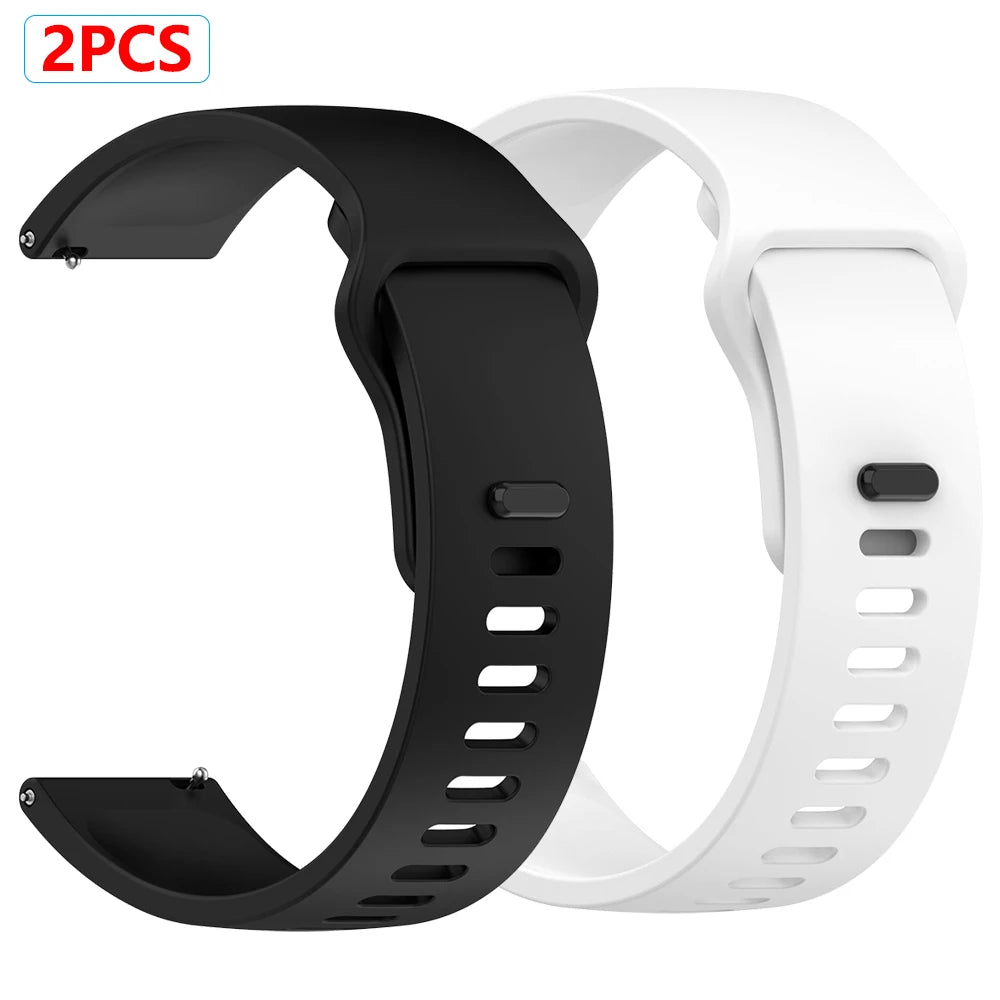 2pecs Watches Strap 22mm For Redmi Watch 5 Active/Lite Soft Silicone Band Sports Wristband For Xiaomi Watch 2 Pro/S4 S1 Bracelet