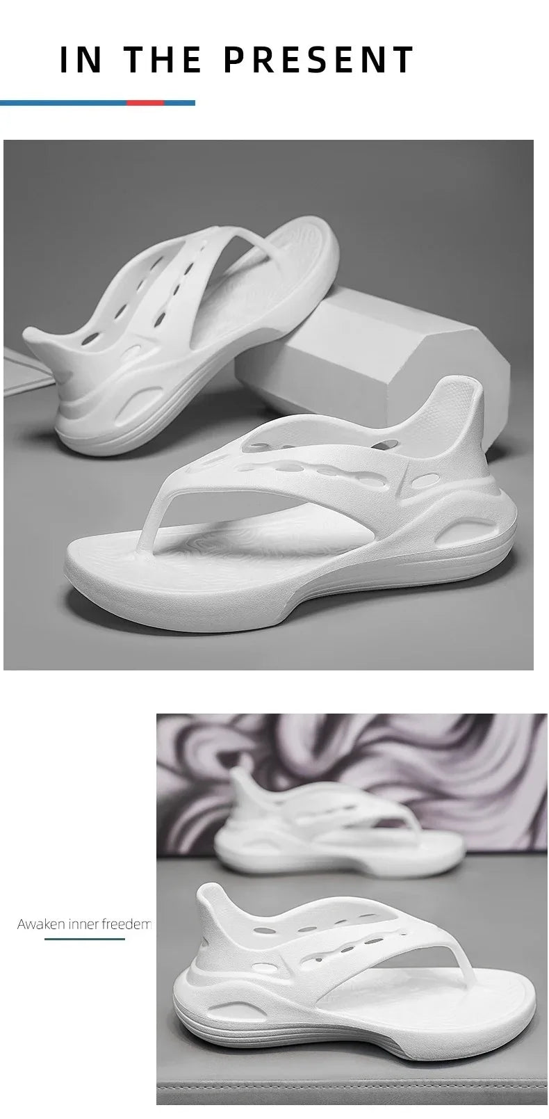 New Design Fashion Mens Flip-flops Casual Shoes Soft Slides Home Slippers Beach Shoes Men Slippers Indoor Outdoor Beach Sandals