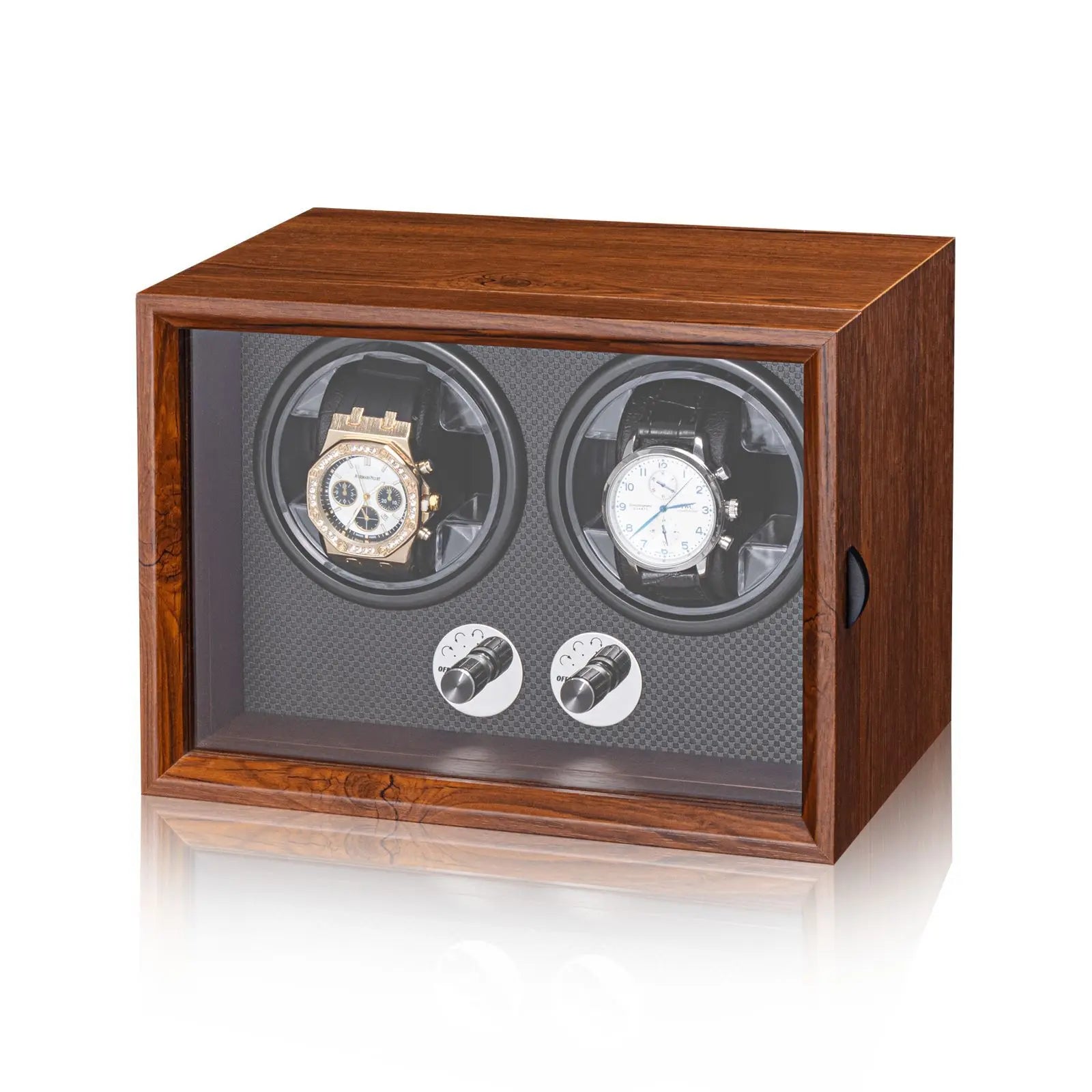 Watch Winders for Automatic Watches witn Light 1slots/2slots/4slots/6slots Watches Rotate Stand 5V-9V,1A-2A USB Cable Connection