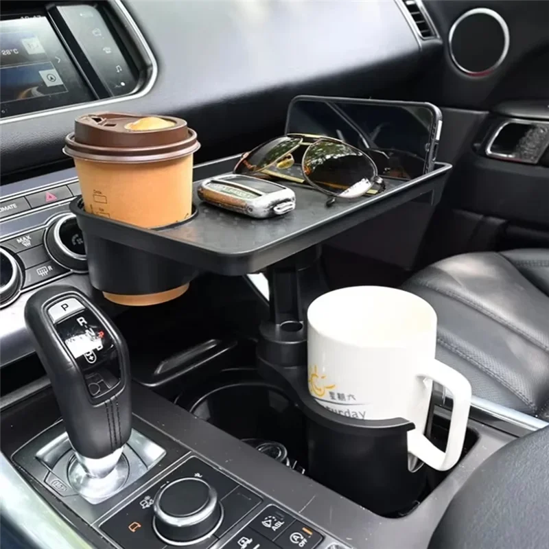 Portavasos Universal para Auto 360° – Organizador Doble Ajustable