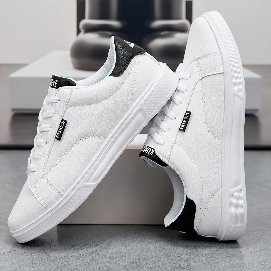 White Leather Sneakers – Comfortable Casual Shoes for Men & Women
