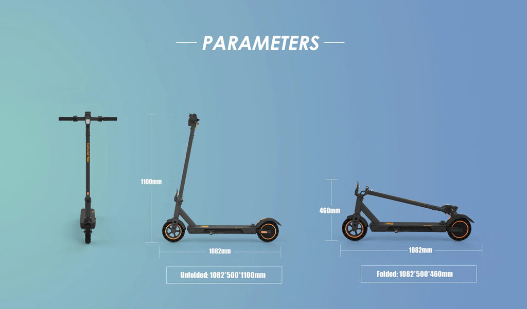 KuKirin S1 Max Adult Electric Scooter 350W Motor All-Terrain Escooter 36V10.4AH Battery 8 Inch Tire Foldable E-Scoote