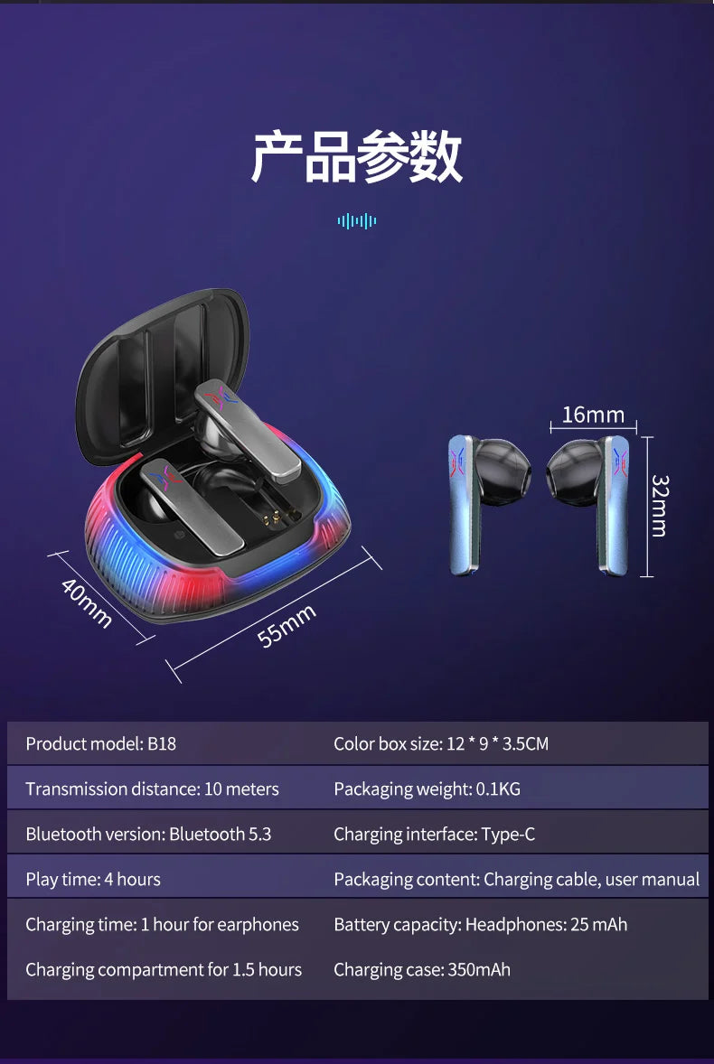 AI conversion original 74 languages intelligent real-time voice translation Translation headset, 4 translation modes