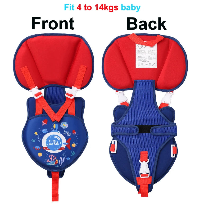 Newborn non inflatable buoyancy swim vest Professional baby neck protection swimming vest Anti rollover baby buoyancy swimsuit