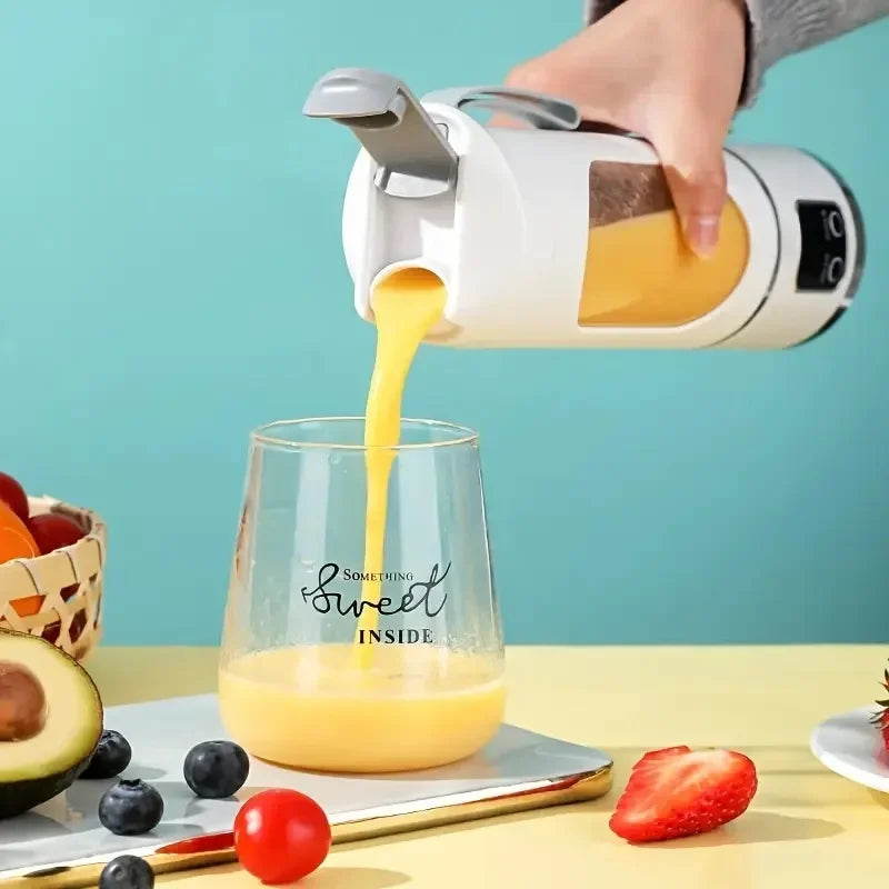 Portable Handheld Juicer Blender, USB Rechargeable Juice Maker for Smoothies Milkshakes Fresh Fruit Juices