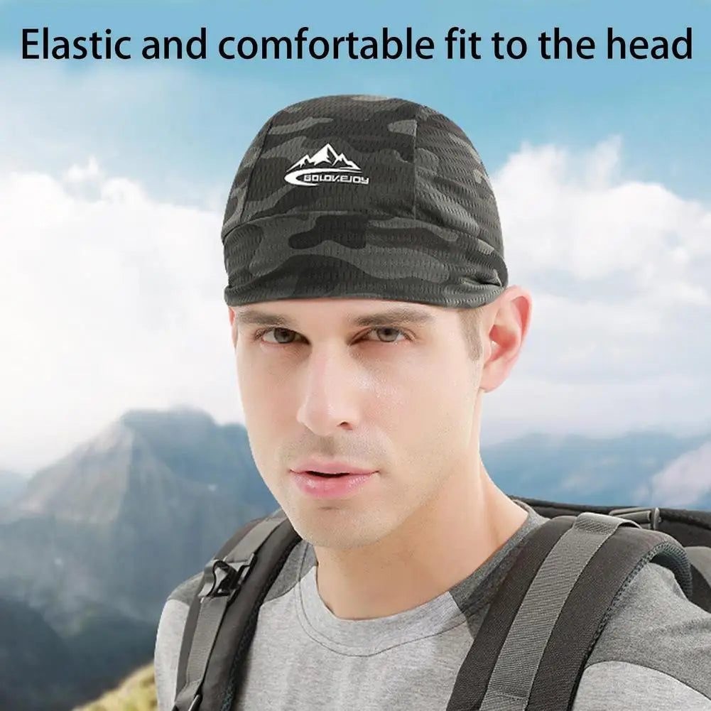 Cooling Skull Cap Helmet Lining Breathable Sweat Wicking Cycling Sports Running Hat Comfortable Outdoor Hiking Cap Quick Dry Cap