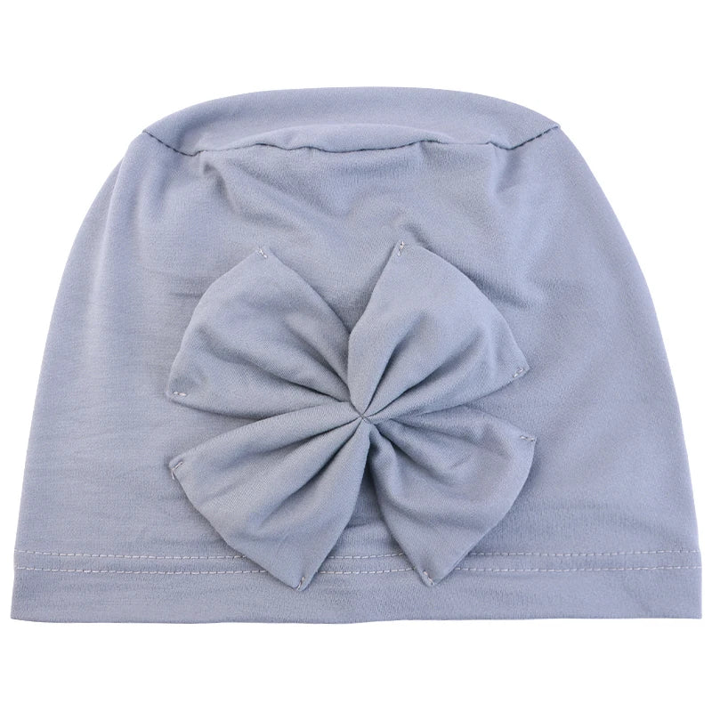 Women Stretchy Turban Hat bow headband hat Soft headscarf fashionable Muslim hat high-quality new Head Scarf