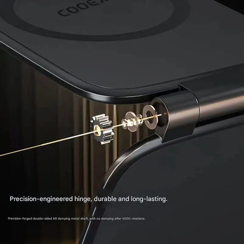 Ultra-thin magnetic phone holder with strong magnetic attraction, does not obstruct the view, foldable design, car phone holder