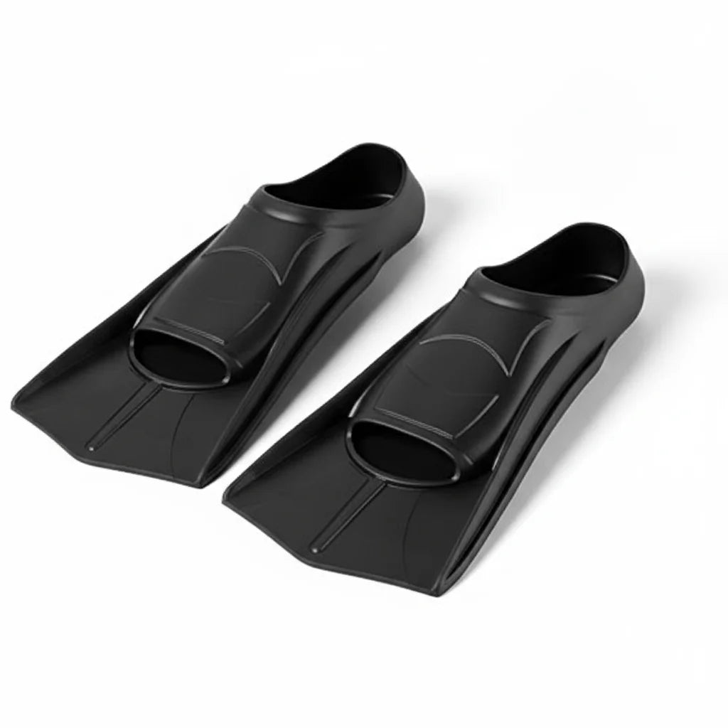 Silicone Fins Swim Training Snorkel Short Diving Flippers Frog Shoes Men Women Professional Breaststroke Freesnorkel Swimming
