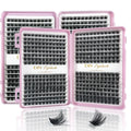 Eyelash Extension Kit - Individual Eyelashes Set, D-Curl, Multiple Lengths, Odorless, Easy to Apply for Home Makeup Books