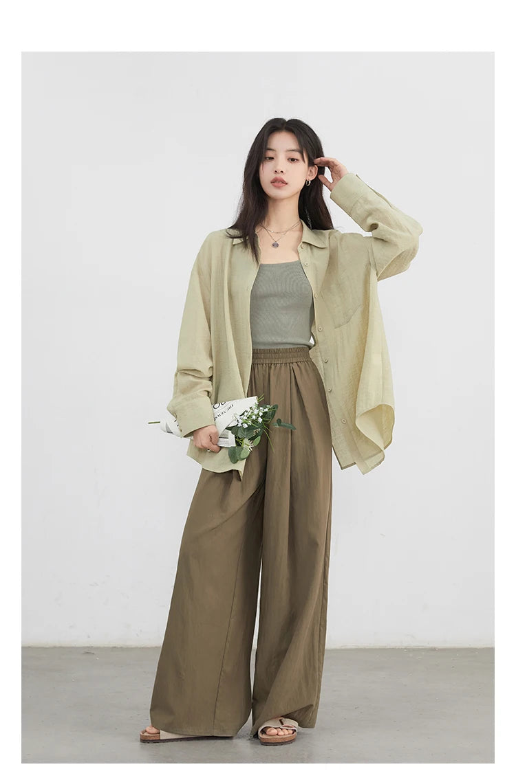 CHIC VEN Women Long Sleeve Shirts Solid Loose Casual New Style Design Back Hollow Out Shirt Female Blouse Spring Summer 2026