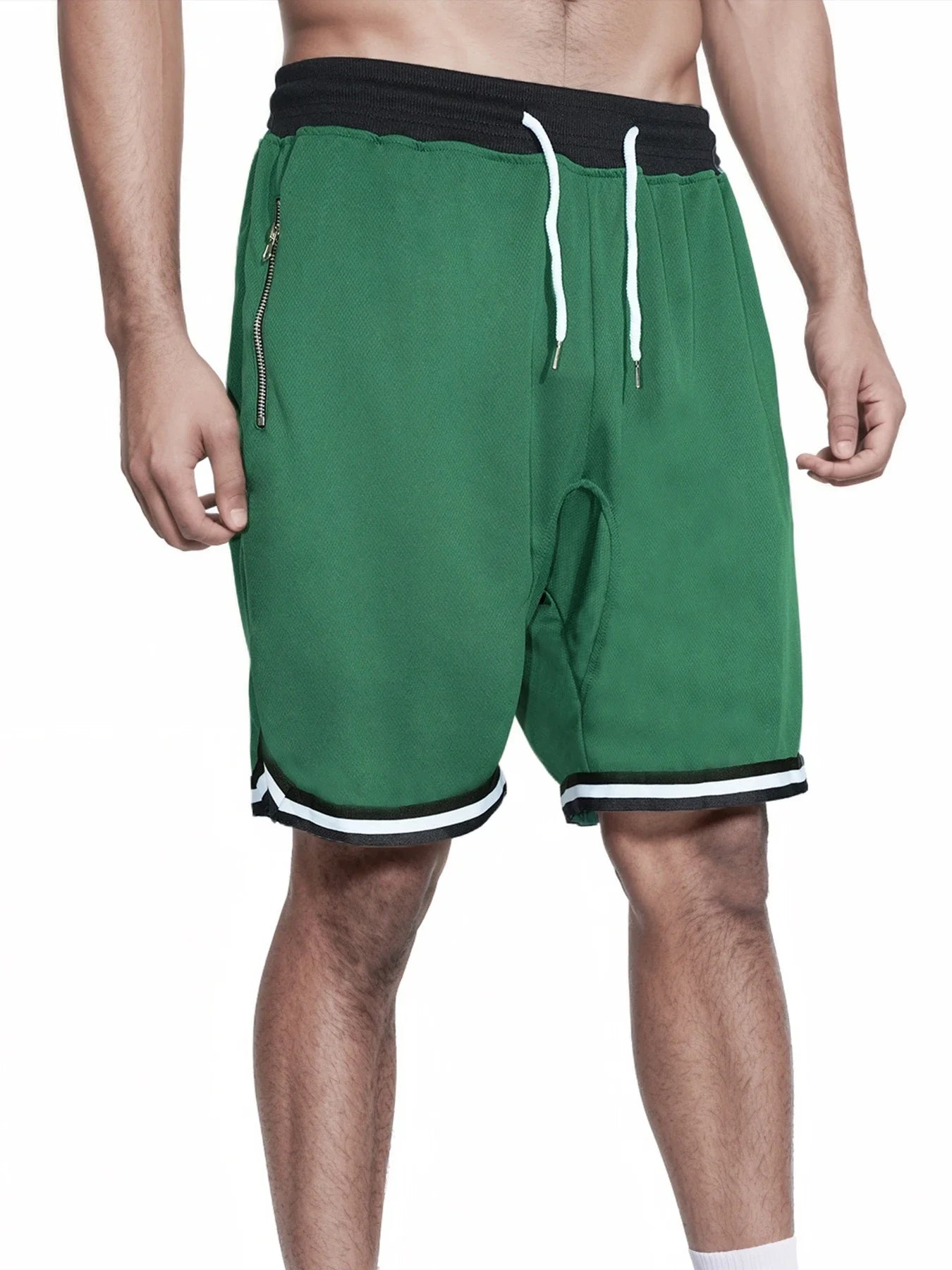 Men's Summer Loose Fit American Style Basketball Shorts - Thin Mesh, Quick - Dry for Sports Running and Casual Wear