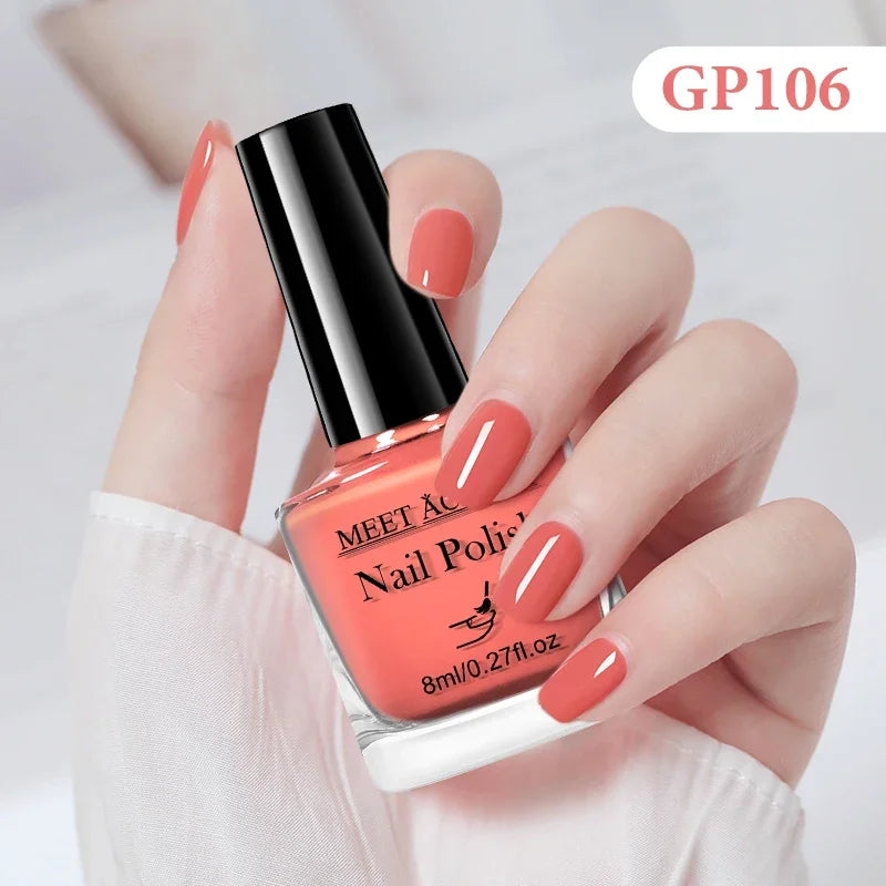 8ml Water-Based Nail Polish 48 Colors Long Lasting Quick Drying No Need of Lamp to Cure Nail Supplies Vernis for Nails Manicure