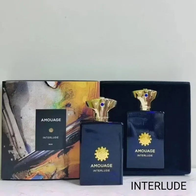 Amouage Parfum De Luxe Interlude Men Perfume 100ml Long Lasting Bold Refined Luxurious Oriental Leather Woody Rich Signature
