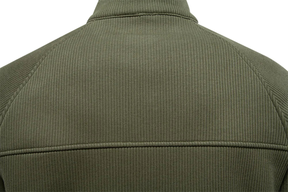 AIOPESIN Brand Men Winter Thermal Sweater Cotton Zipper Slim Fit Thermal Underlayer Top Luxury Soft Shell Pullover Sweatshirt