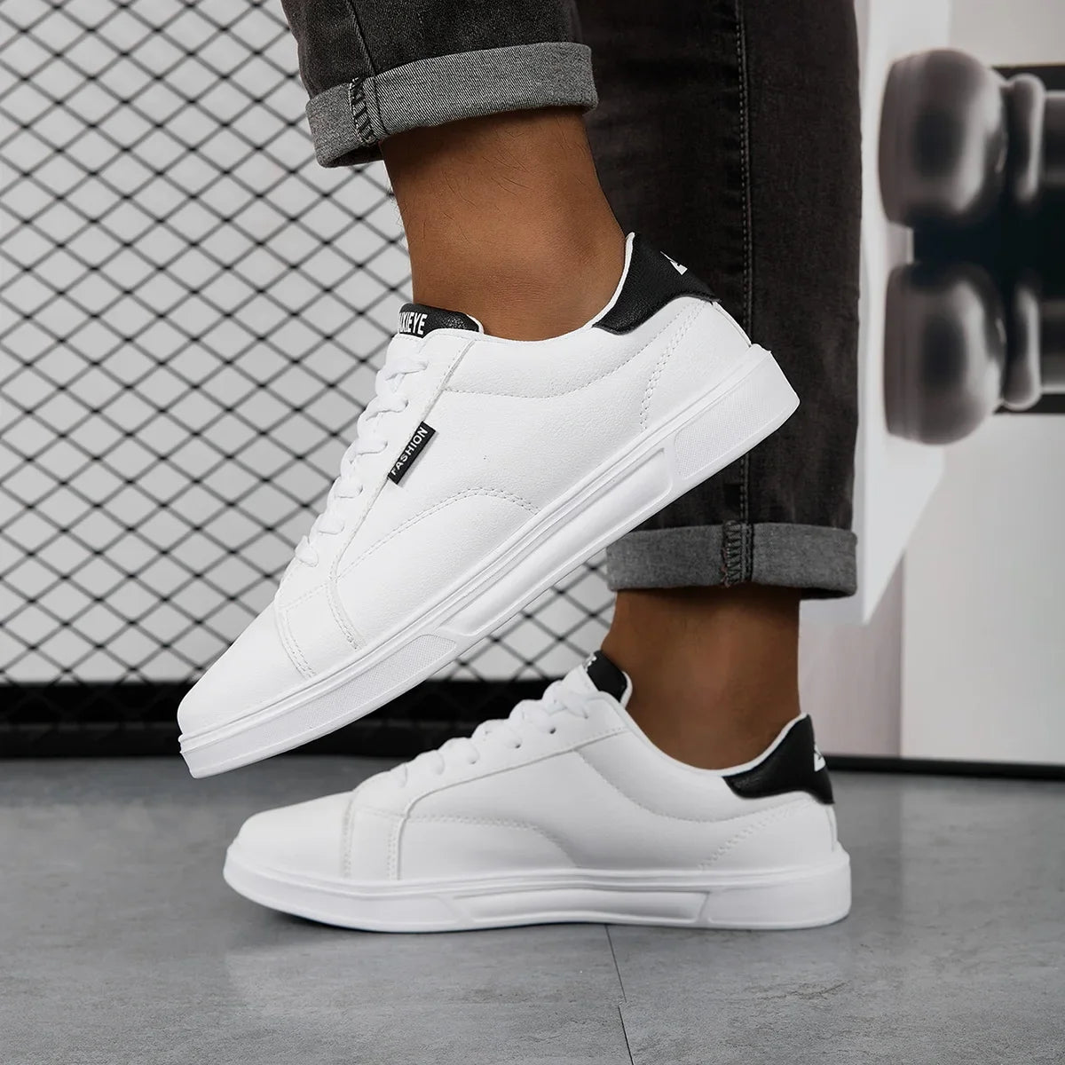 White Leather Sneakers – Comfortable Casual Shoes for Men & Women