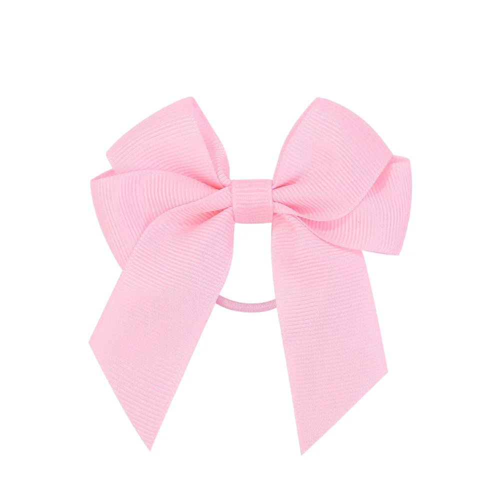 3.15inches Solid Color Hair Ribbon Hair Band for Girls Toddler Cheer Up Bows Head Rope Kids Headwear Ponytail Hair Accessories