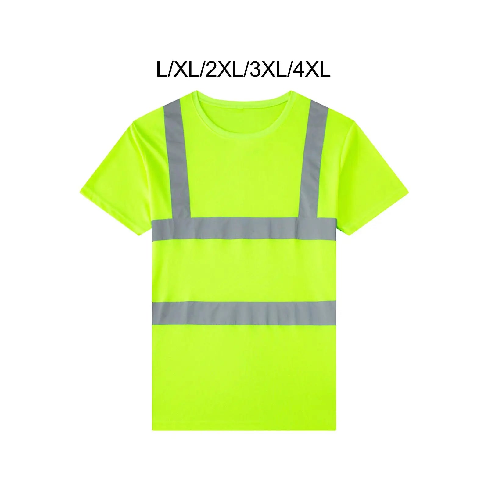 High Visibility Short Sleeve Construction Shirt for Cycling Firefighter