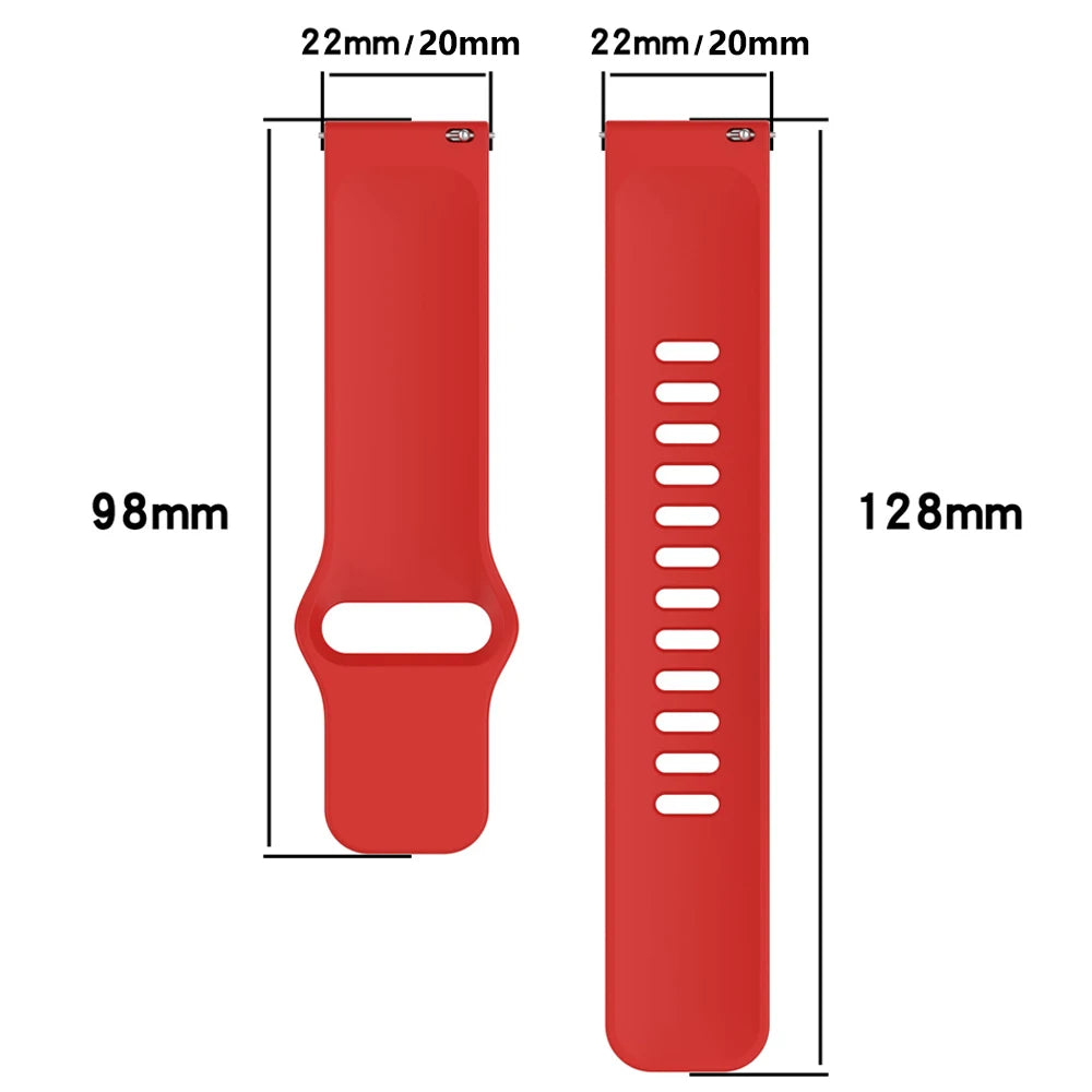 2pecs Watches Strap 22mm For Redmi Watch 5 Active/Lite Soft Silicone Band Sports Wristband For Xiaomi Watch 2 Pro/S4 S1 Bracelet