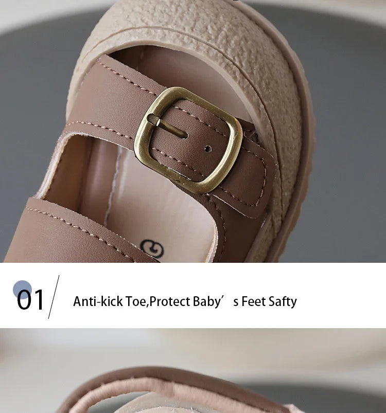Korean Style Sport Sandal for Children Summer Toddler Shoes Soft-soled Non-slip Student Beach Sandals for Kids Boys Girls H05303