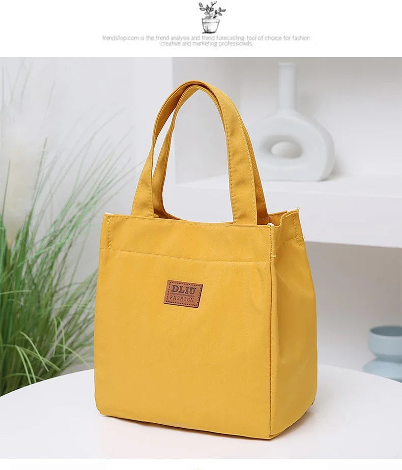 Large Capacity Insulated Lunch Bag – Aluminum Foil Thermal Tote