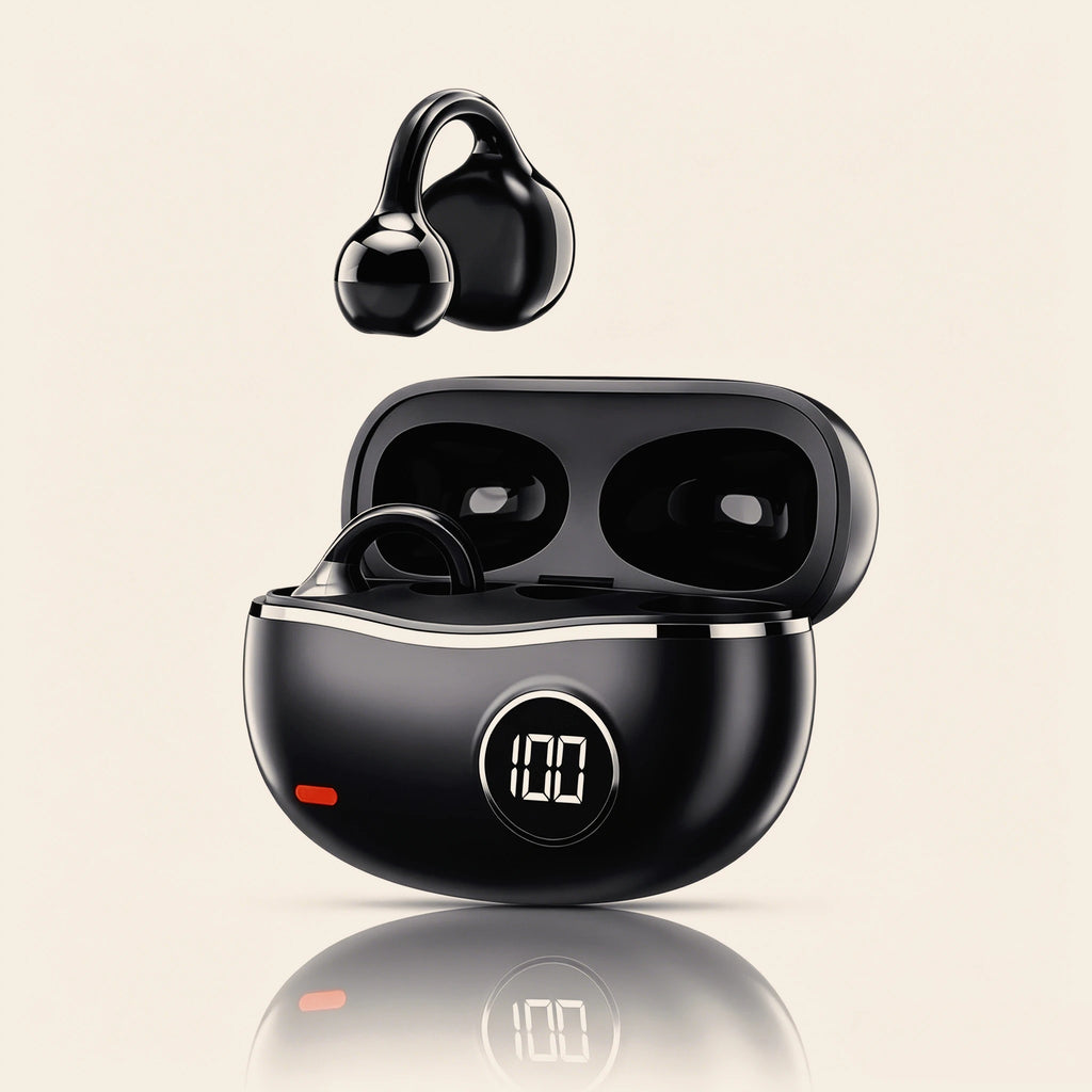 Bluetooth 5.4 Wireless Earphones with Digital Display Dolby-Quality Hi-Fi Audio Dynamic Sound Range and Integrated Call Mic