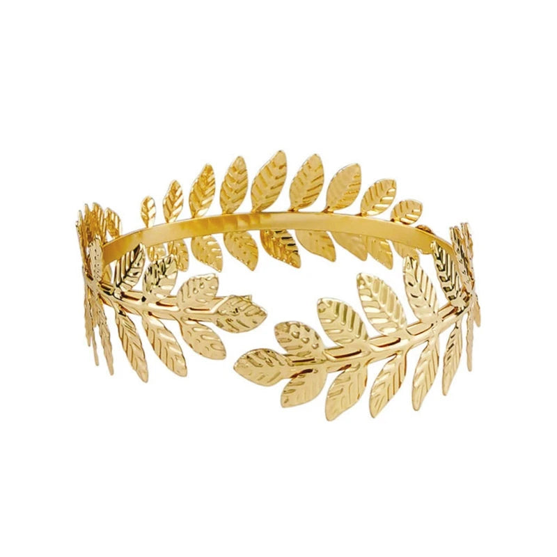 Alloy Spiral Armband Swirl Upper Arm Cuff Armlet Bangle Bracelet Egyptian Costume Accessory for Women Gold Silver Color