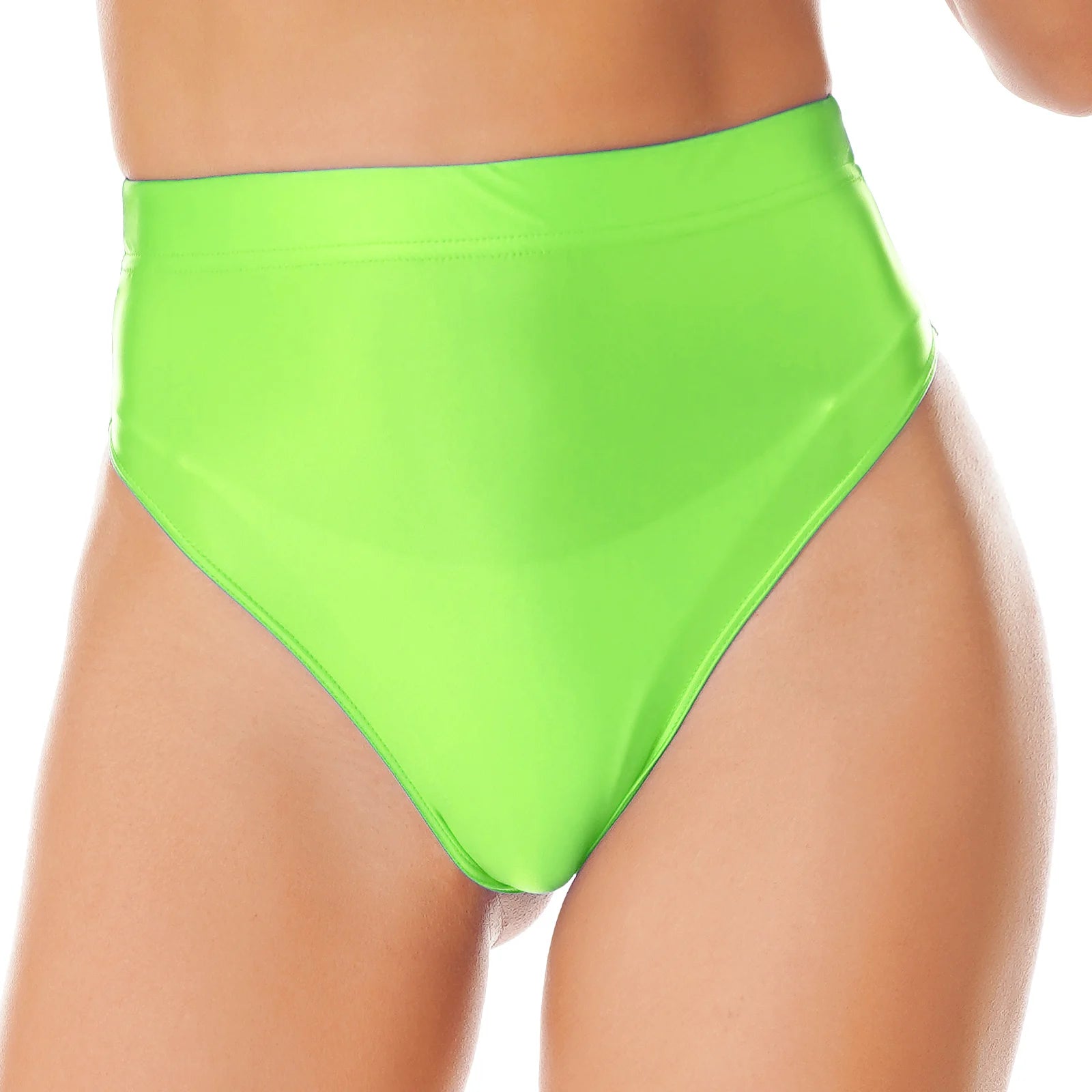 Elegant Women's Panties Glossy Breathable Underwear Sexy Lingerie High Waist Briefs Satin Underpants Knickers Swimsuit Bottoms - EXPRESS STORE