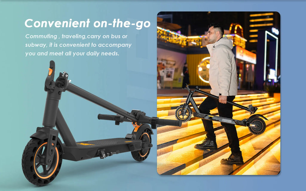 KuKirin S1 Max Adult Electric Scooter 350W Motor All-Terrain Escooter 36V10.4AH Battery 8 Inch Tire Foldable E-Scoote