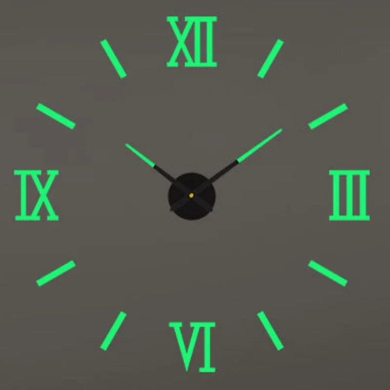 New Modern Design Large Wall Clock 3D DIY Quartz Clocks Fashion Watches Acrylic Mirror Stickers Living Room Home Decor Horloge