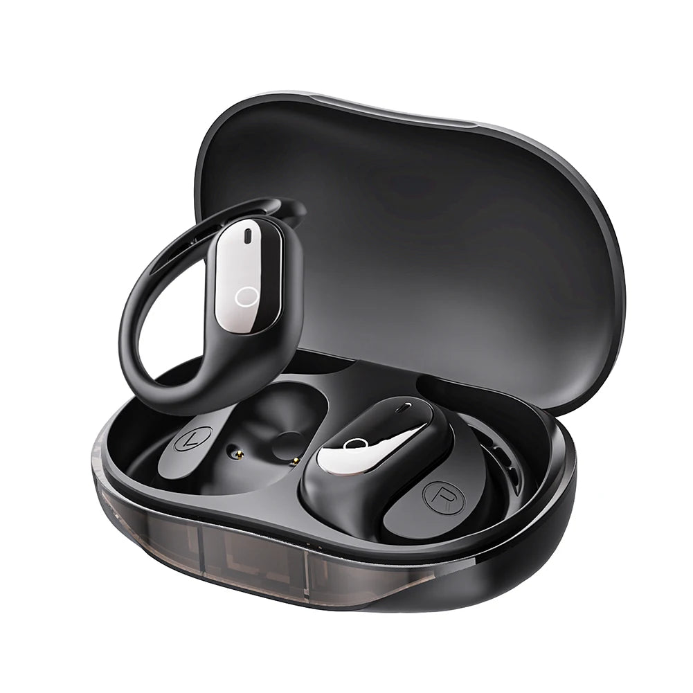 AI Translation Earphones Bluetooth-Compatible 5.4 Real Time Translator Earbuds Waterproof Touch Screen Open Ear Headphones