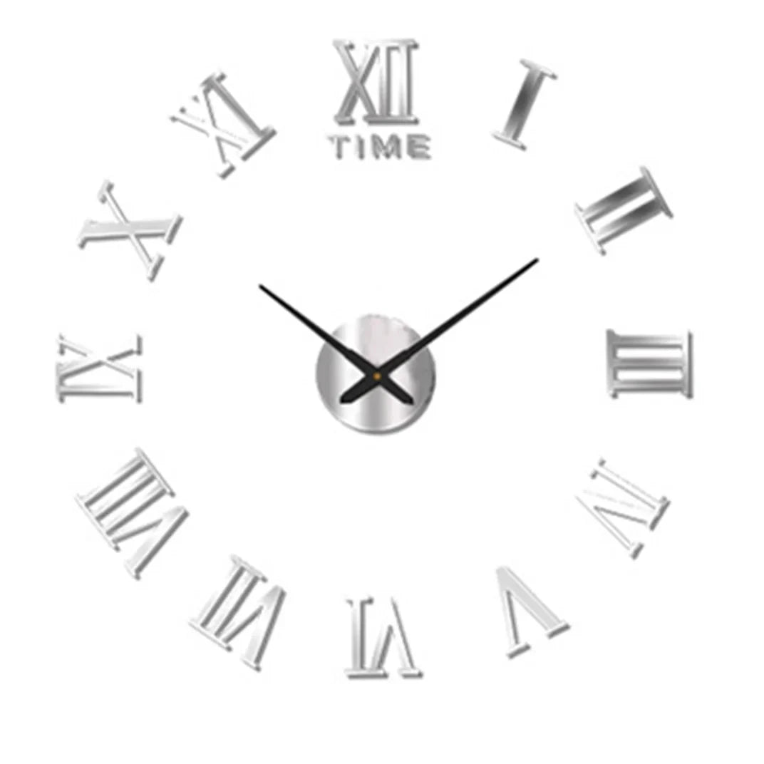New Modern Design Large Wall Clock 3D DIY Quartz Clocks Fashion Watches Acrylic Mirror Stickers Living Room Home Decor Horloge