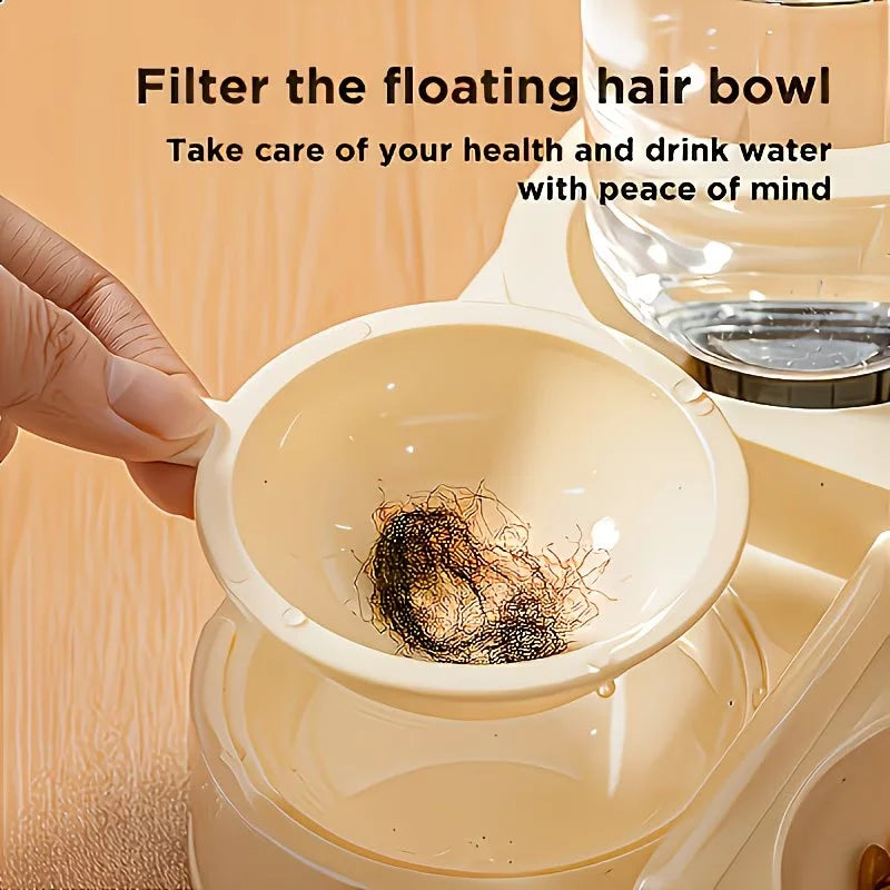 2-in-1 Large Pet Feeder & Water Dispenser – Food & Water Bowl Combo