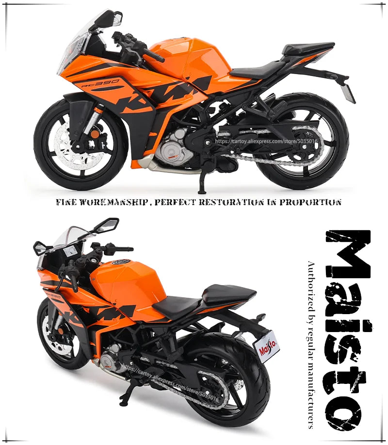 Maisto 1:12 KTM RC 390 simulation alloy motocross authorized motorcycle model toy car Collecting gifts