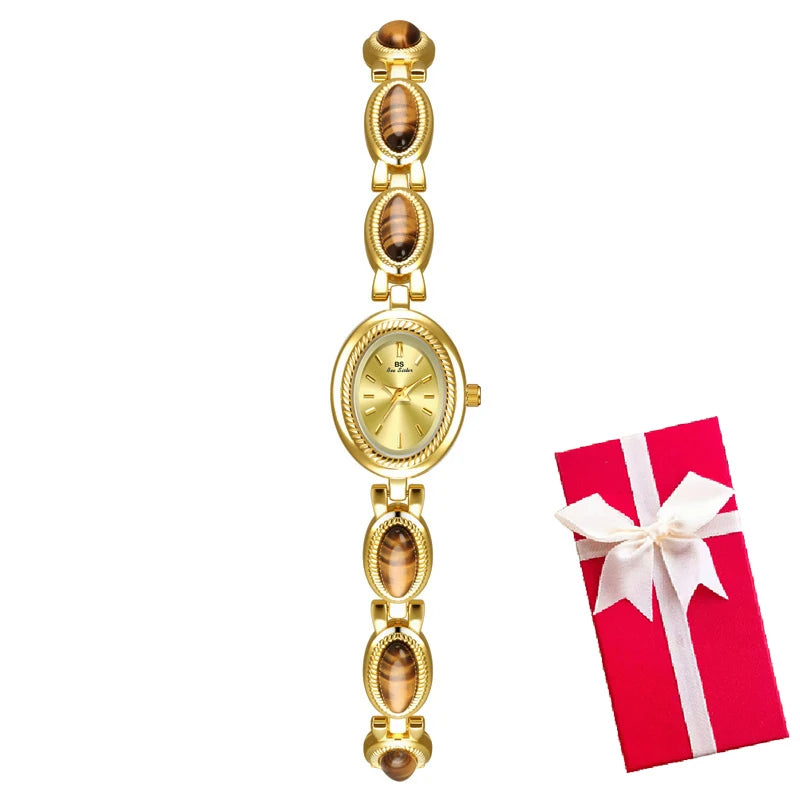 Women Bracelet Watches For Ladies Wrist Watches 2025 Top Brand Luxury relogio feminino Gold Oval Rhinestone dropshipping Fashion