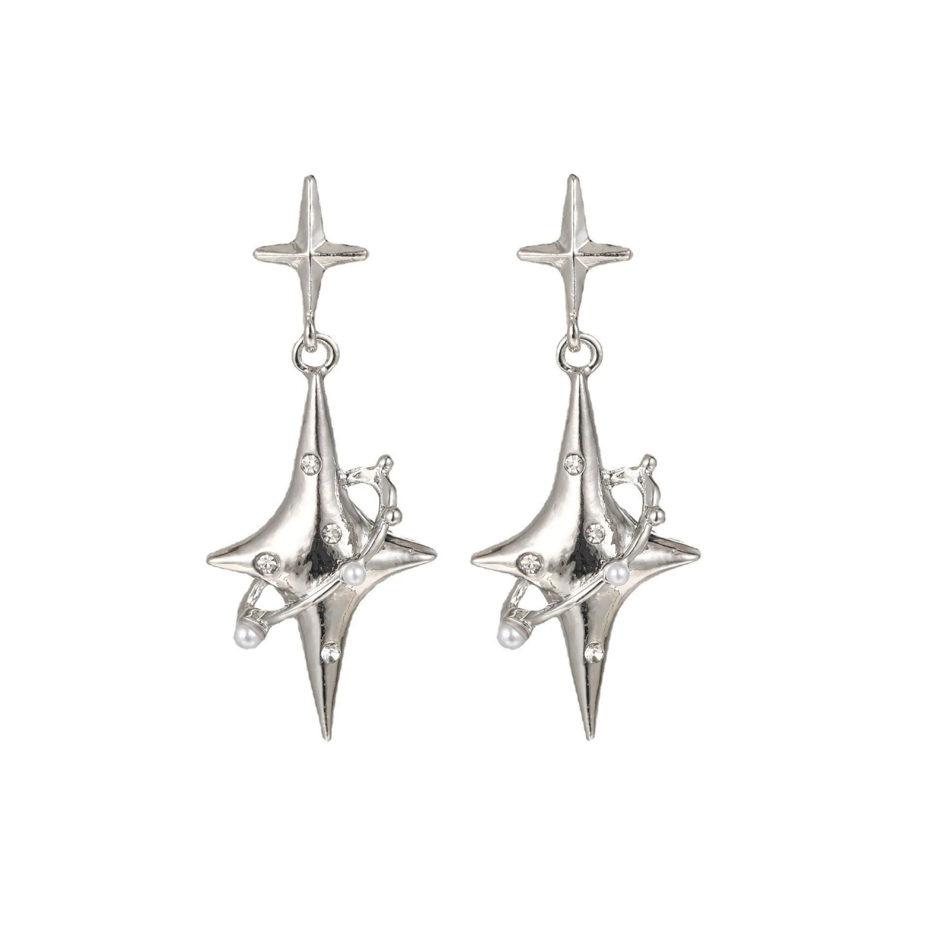 New Sweet Cool Wind Love Tassel Star Earrings Women Design Senior Sense of Fashion Personality Earring Party Jewelry Gifts 2023