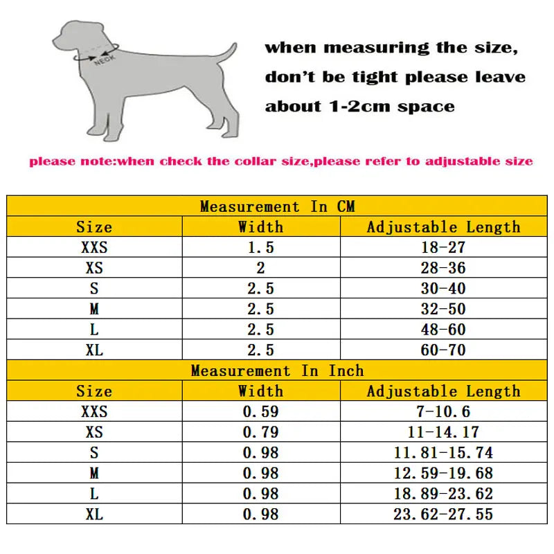 LED Dog Collar Light Big Cat Pet Small Charm Dark Night Safety Light-up Flashing USB Charge Anti Lost Nylon For Chihuahua Leash