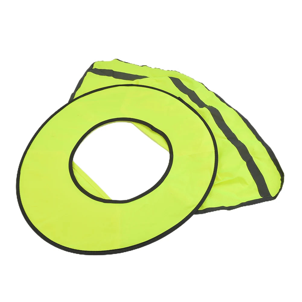 Outdoor Safety Hat Neck Shield Cover Sun Shade High Visibility Reflective Strip Workplace Safety Supplies For Construction Site