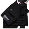 2025 New Men Fashion  Slim Fit Jeans Male Elasticity Smart Casual Mid Classics Straight Denim Pants Wedding Party Black Trousers