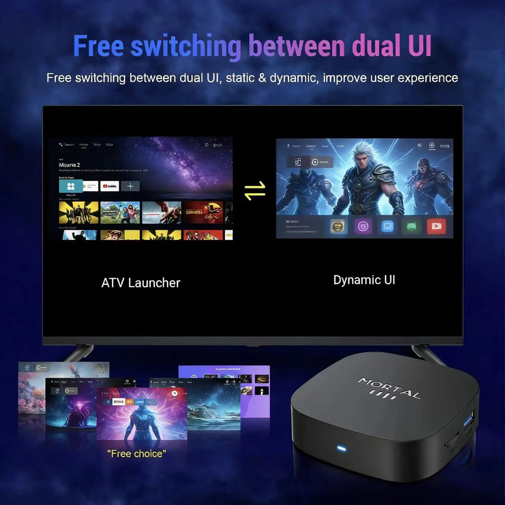 2026 New Smart TV Box T1+ RK3518 Android 16 WiFi 6 BT 5.4 Dual UI Interface 8K Ultra HD  8GB RAM 128GB ROM Smart Media Player