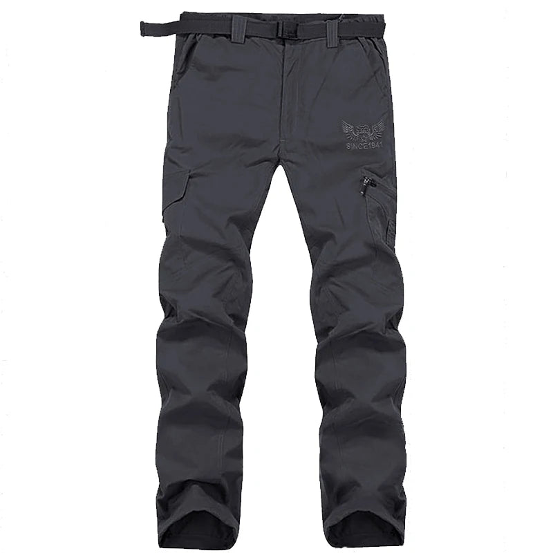 Tactical Waterproof Cargo Pants Men Summer Quick Dry Long Trousers Male Outdoor Sport Trekking Camping Fishing Pants Size M-4XL