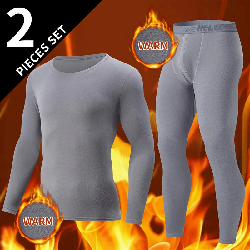 1/2/4-Piece Men's Long-sleeved Trousers In Autumn And Winter Thermal Underwear Casual Joker Sports Fitness Solid Color Suit