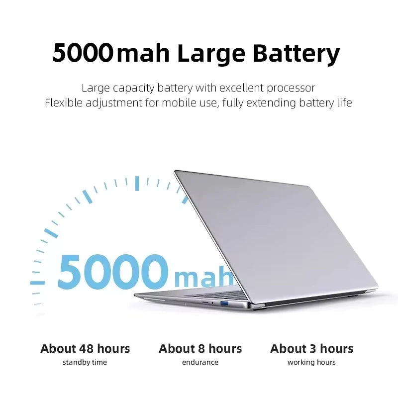 2026 Office Laptop Windows 11 intel core i7 8650U intel Atom x7 A3950 14.1 inch Notebook Computer PC 1920*1080P 12GB RAM 2TB SSD
