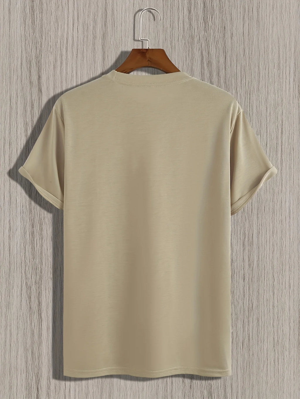 Men's PARIS Letter Print T-Shirt | 100% Cotton Slim Fit Casual Tee