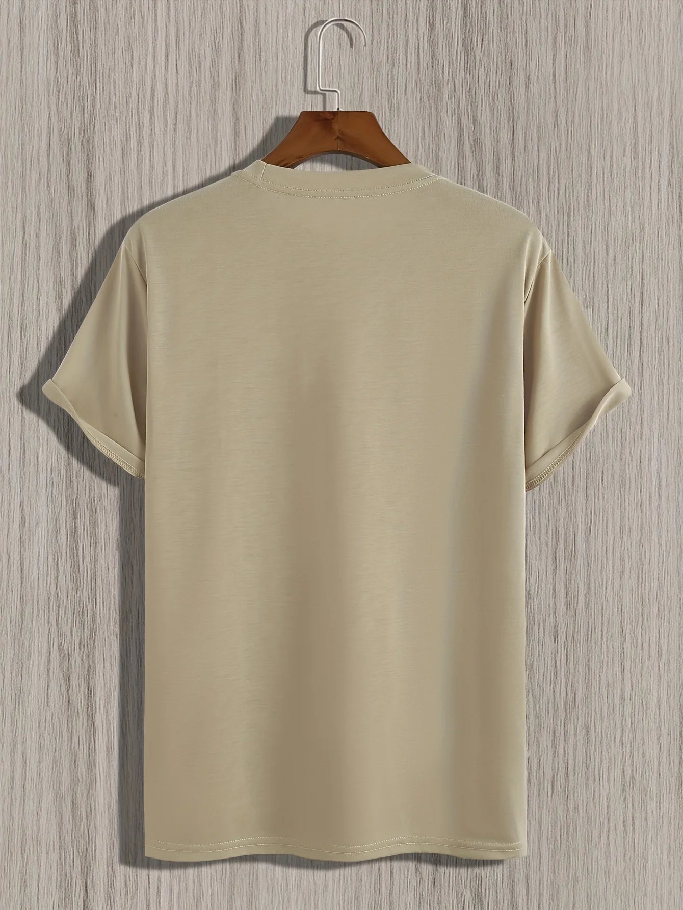 Men's PARIS Letter Print T-Shirt | 100% Cotton Slim Fit Casual Tee