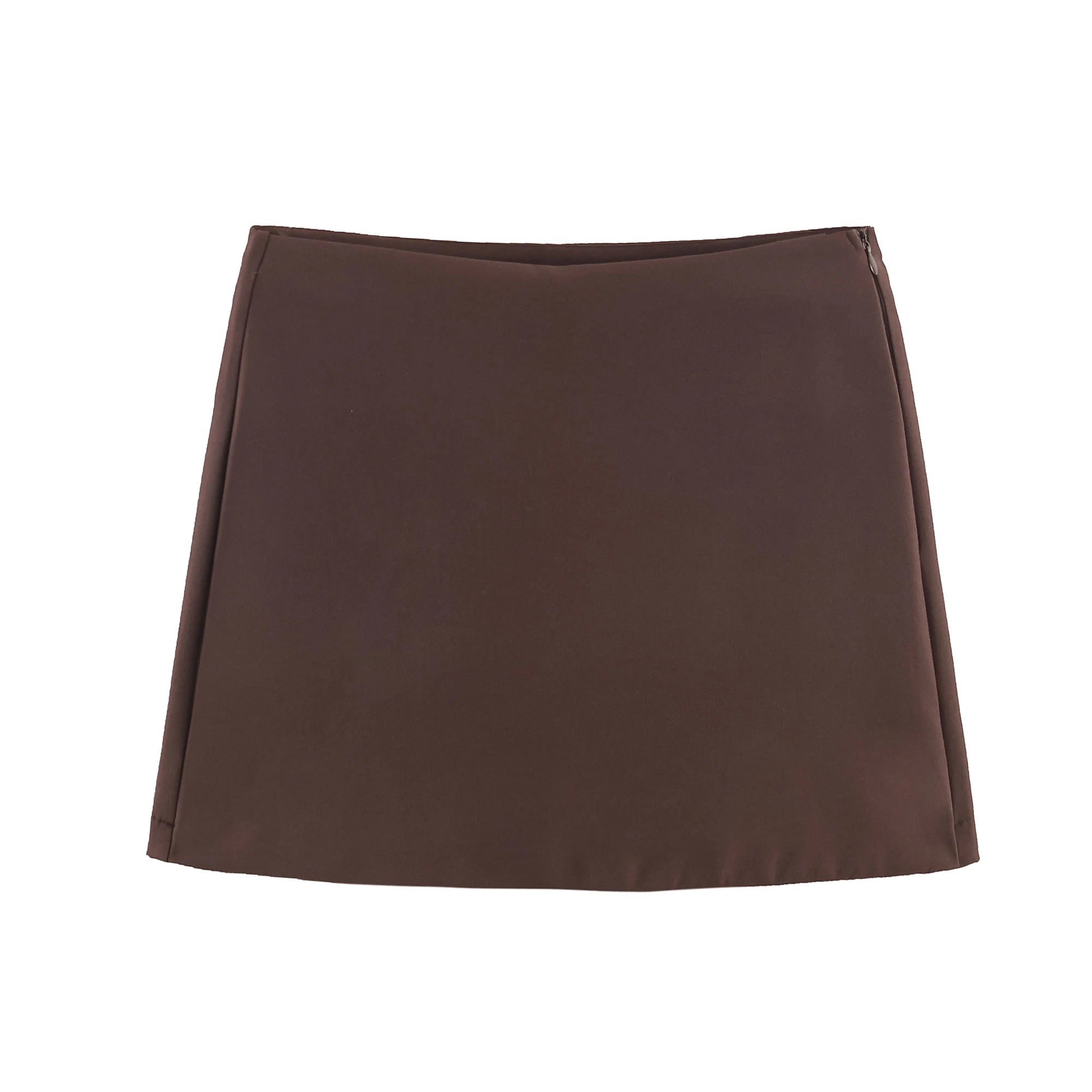 TFMLN New Spring Women Solid Skort Fashion Causal Side Zipper Mini Shorts Skirts Vintage High Waist Streetwear Shorts Skirts