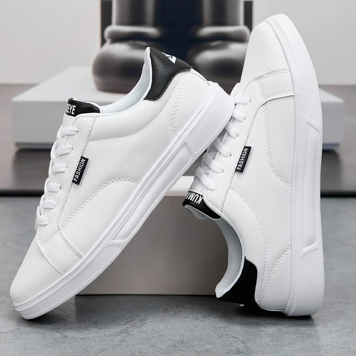 White Leather Sneakers – Comfortable Casual Shoes for Men & Women