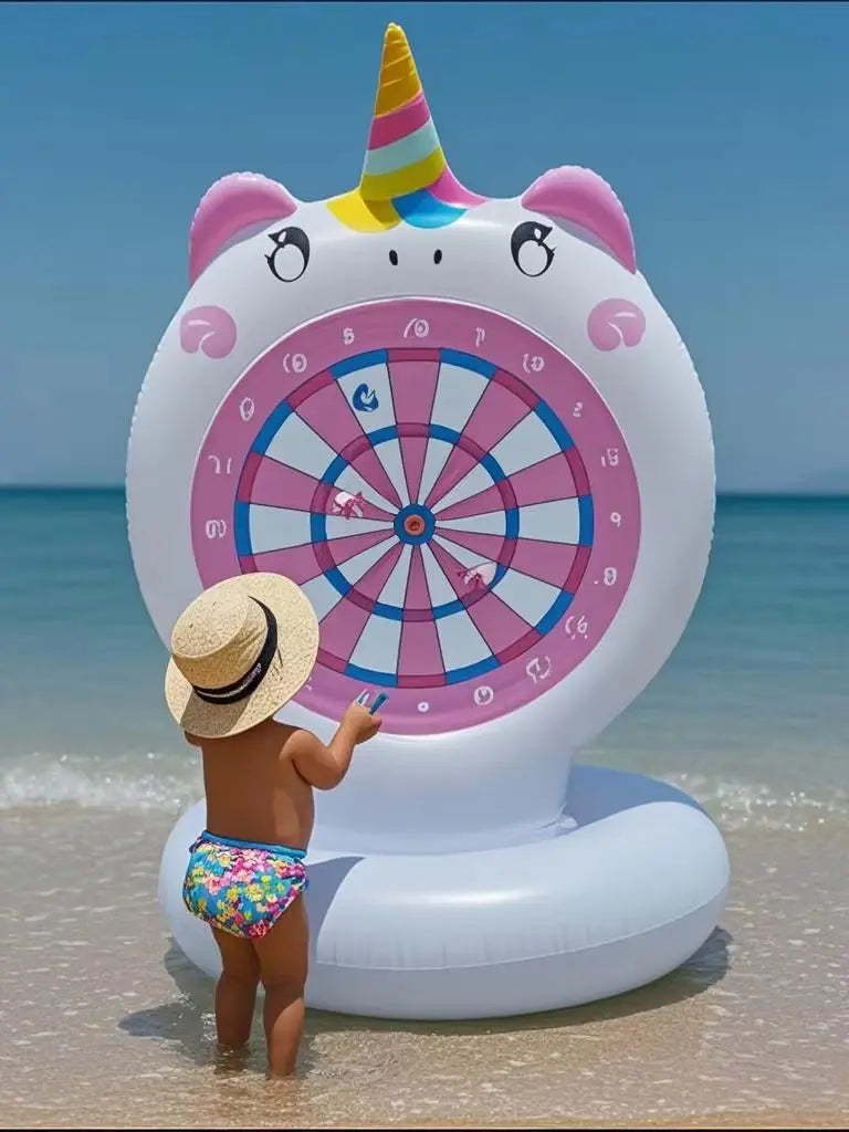 Juego de agua de mesa de dardos inflable, flotador de piscina, actividades al aire libre en la playa, regalo fresco de fiesta de