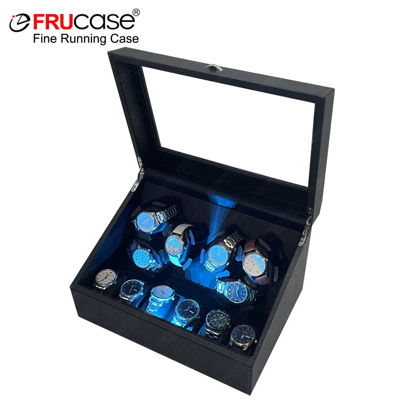 FRUCASE PU Watch Winder for automatic watches automatic winder 6 watches